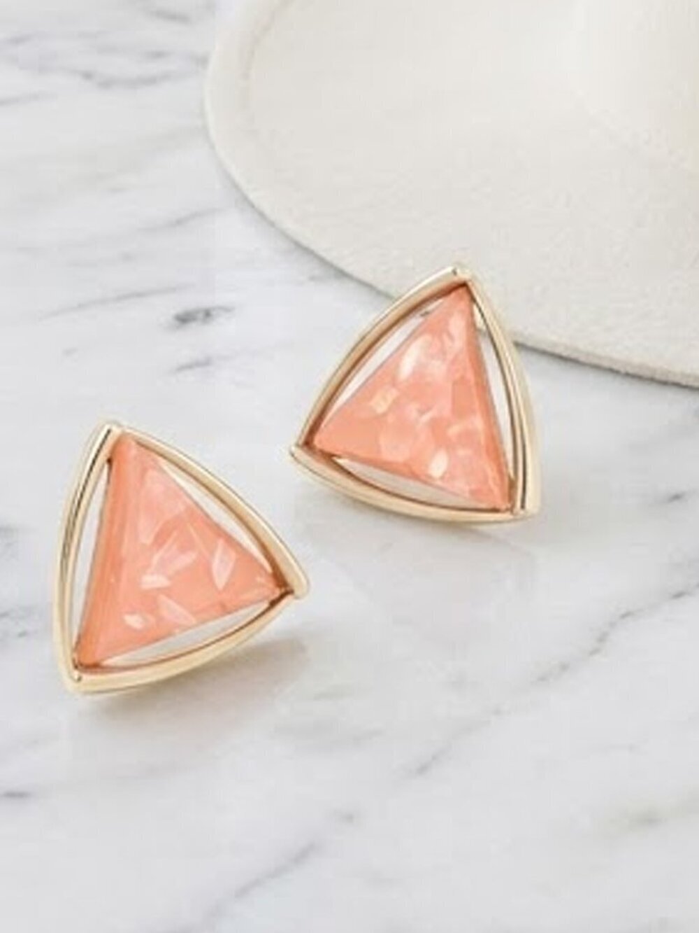 Ladies Triangular Stud Earrings